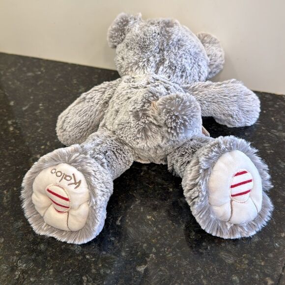Rouge Kaloo Grey Prestige Bear Brand. Plush musical bear. Size 12” - Picture 7 of 11